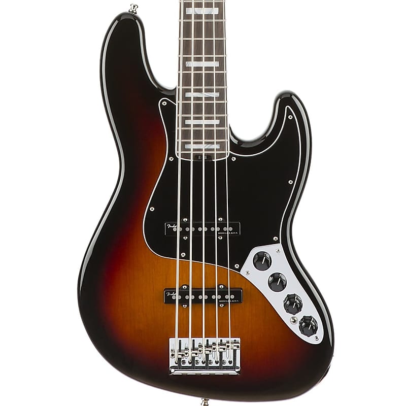 ベース Fender American Elite Jazz Bass V Fender American Elite Jazz Bass V - Tobacco Sunburst with