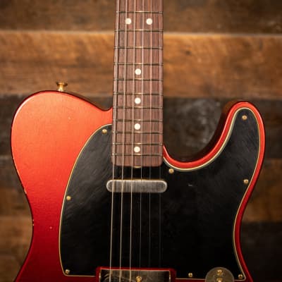 (pre-owned) Fender Custom Shop Masterbuilt Yuriy Shishkov 1960 Journeyman Relic Telecaster Candy Apple Red image 6
