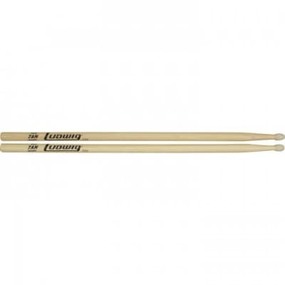 Ludwig 7A Hickory Small Olive Head Nylon Tip Drum Sticks