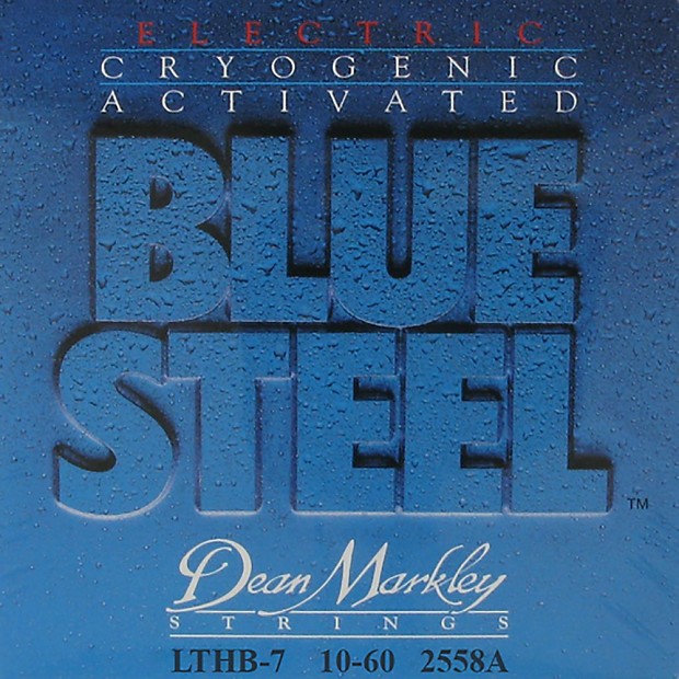 Dean Markley 2558A Blue Steel 7-String Light Top Heavy Bottom Electric Guitar Strings - 10-60 image 1