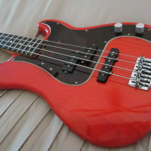 Immagine Fender Hot Rod P/J Precision Bass USA 2000 Sunset Orange Transparent W/ Fender HardShell Case - 2