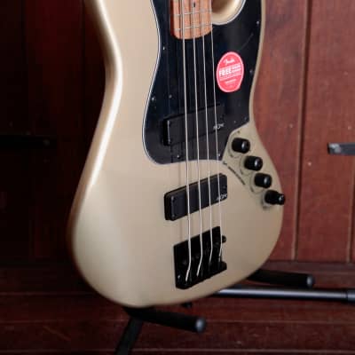 Squier Contemporary Active Jazz Bass HH Roasted Maple Neck Shoreline Gold image 7