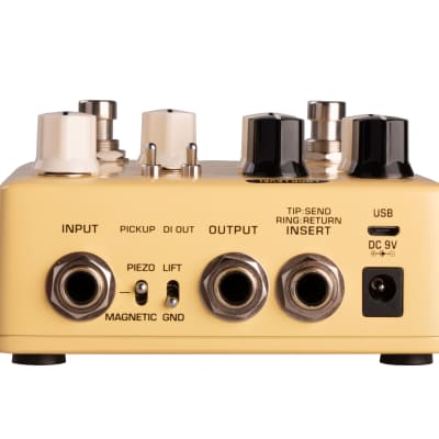 NuX NAP-5 Stageman Floor Deluxe Acoustic Preamp / DI 2010s - Yellow image 4