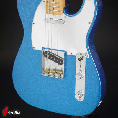 Immagine Fender J Mascis Signature Telecaster Maple Bottle Rocket Blue Flake w/Bag - 2