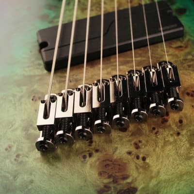 Cort KX508MS KX Series 8 String Electric Guitar. Mariana Blue Burst image 5