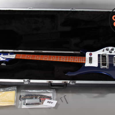 Rickenbacker 4003 Left Handed Bass Guitar in Midnight Blue w