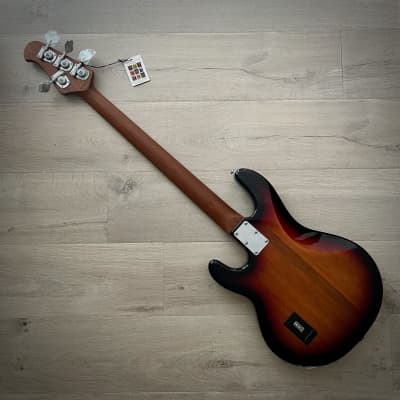 Sterling by Music Man StingRay 4-String Bass, Spalted Maple, 3-Tone Sunburst, Roasted Maple Neck (New for 2024) image 7