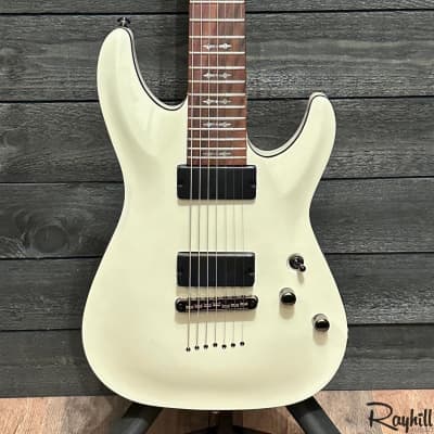 Schecter Demon-7 White 7 String Electric Guitar B-Stock for sale
