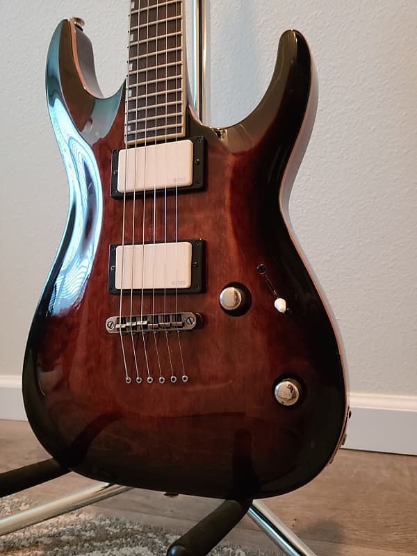 ESP LTD MH250NT Dark Brown Burst Reverb