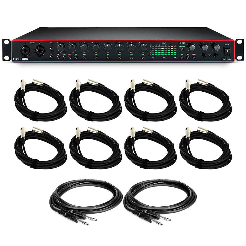 Focusrite Scarlett 18i20 3rd Gen 18x20 USB Audio Interface Bundle