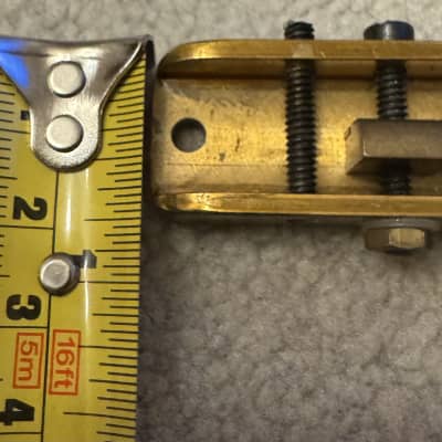 Alembic Stars Guitars Brass bridge [1 screw 1 washer 1 nut missing] image 11