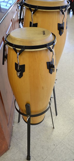 Meinl Marathon Series Conga Drums with Stands PAIR | Reverb