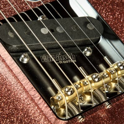 Suhr Eddie's Guitars Exclusive Custom Classic T Roasted - Rose Gold Sparkle image 21