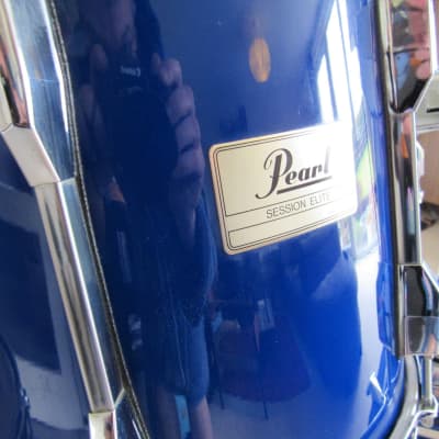 Pearl Session Elite Drum Kit Blue Lacquer 22/12/13/16 image 6