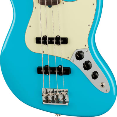 Fender American Professional II Jazz Bass. Rosewood Fingerboard, Miami Blue image 1