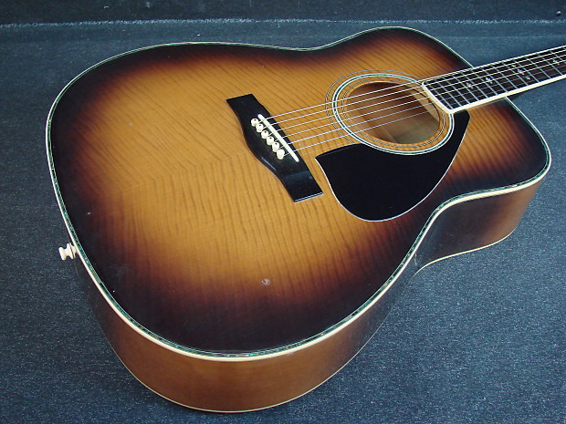 Yamaha FG-465 Dreadnought Vintage Burst Solid Top Acoustic Guitar