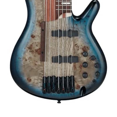 Ibanez Bass Workshop SRAS7 7-String Bass Cosmic Blue Starburst w/  Case for sale