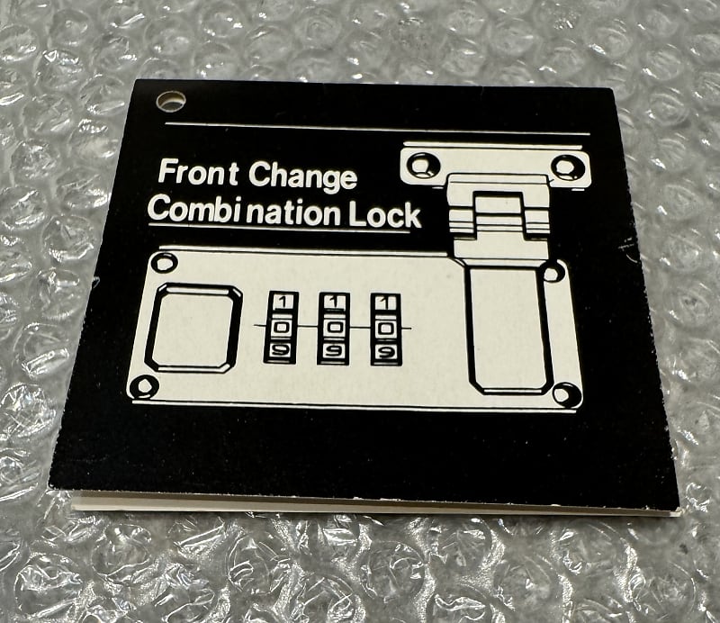 Gibson Case combination lock instructions 90s00s Reverb