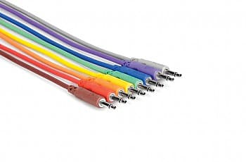 Hosa CMM-830 Unbalanced Patch Cables 1 ft image 1