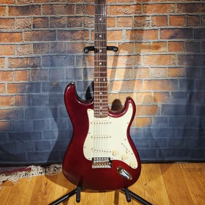 Johnson S-Style Electric Guitar Red New Strings Set Up for sale