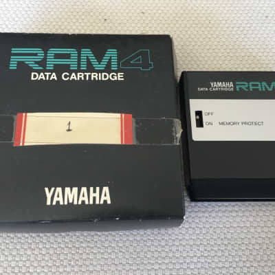 Yamaha RAM4 DATA Cartridge for TX802 DX7II S FD RX5 RX7 NEW Battery.  #1 image 1