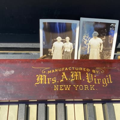 Mrs. A.M. Virgil  piano  1900ish image 2