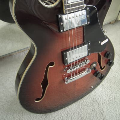 Mint! Firefly FF338 2021 Quilted Cobra Burst, Semi-Hollow Electric Guitar, 2 Humbucker Pickups! image 1