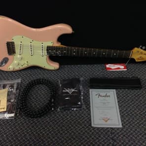 Fender Custom Shop '63 Stratocaster 9239991856 2013 Faded Shell Pink image 10