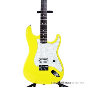 Fender 2002 Tom Delonge Stratocaster Graffiti Yellow Strat