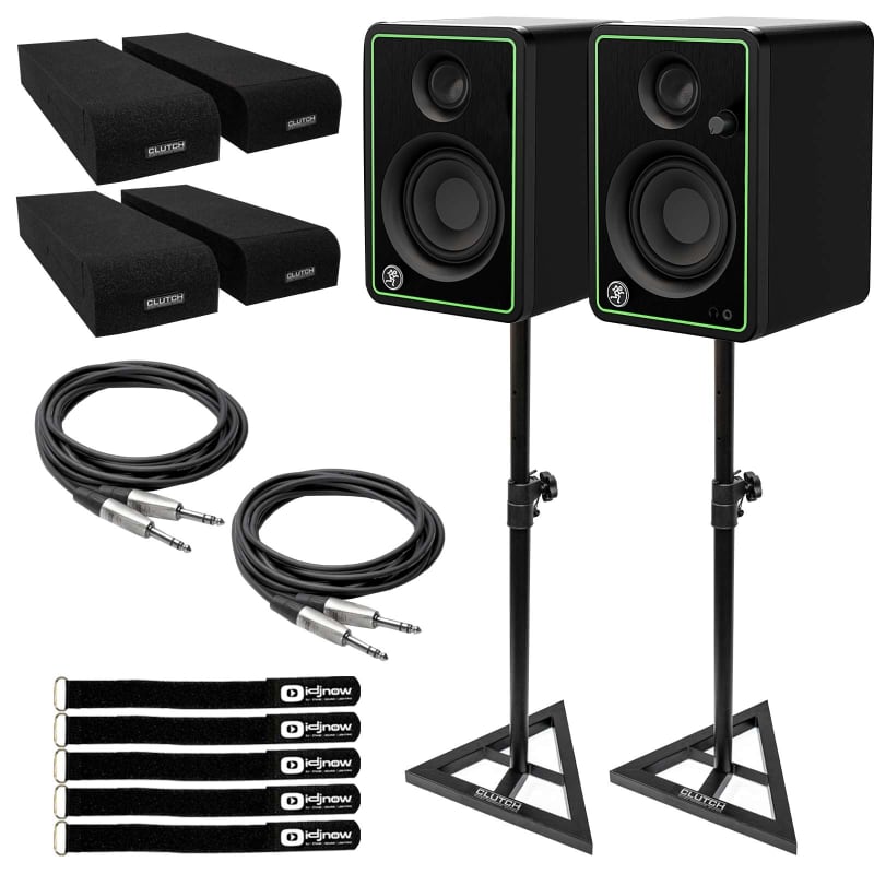 TOA Speaker Monitors SM-60 Stage Monitor Speakers w/ stands (pair