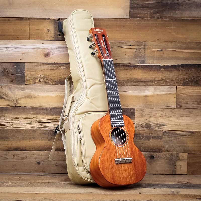 Open Box Gretsch G9126 Guitar-Ukulele with Gig Bag, Honey | Reverb