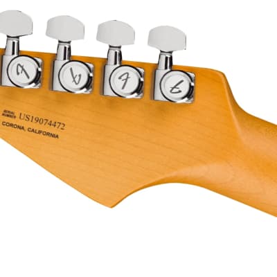 Fender American Ultra Stratocaster Electric Guitar. Maple FB, Mocha Burst image 6