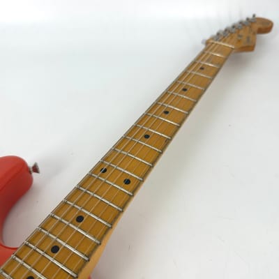1991 Fender Squier Hank Marvin Japan Stratocaster – Fiesta Red image 10
