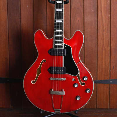 Eastman T64/V-T Antique Red Hollowbody Electric Guitar image 2