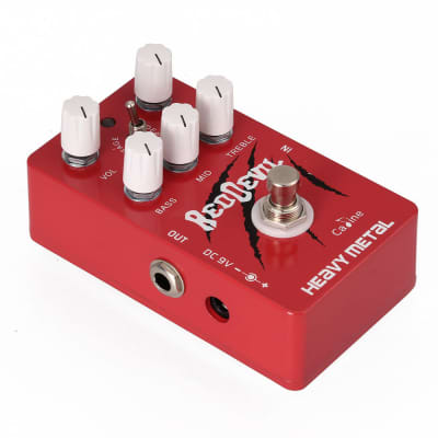 Caline CP-30, Red Devil Heavy Metal Distortion Guitar Effect Pedal true Bypass image 2