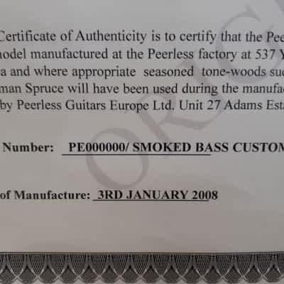 Peerless Smoke Bass - serial #0000 - demo/prototype image 8