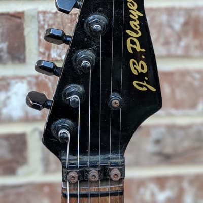 JB Player Super Stratocaster 1980's Black w/Hardshell Case image 9