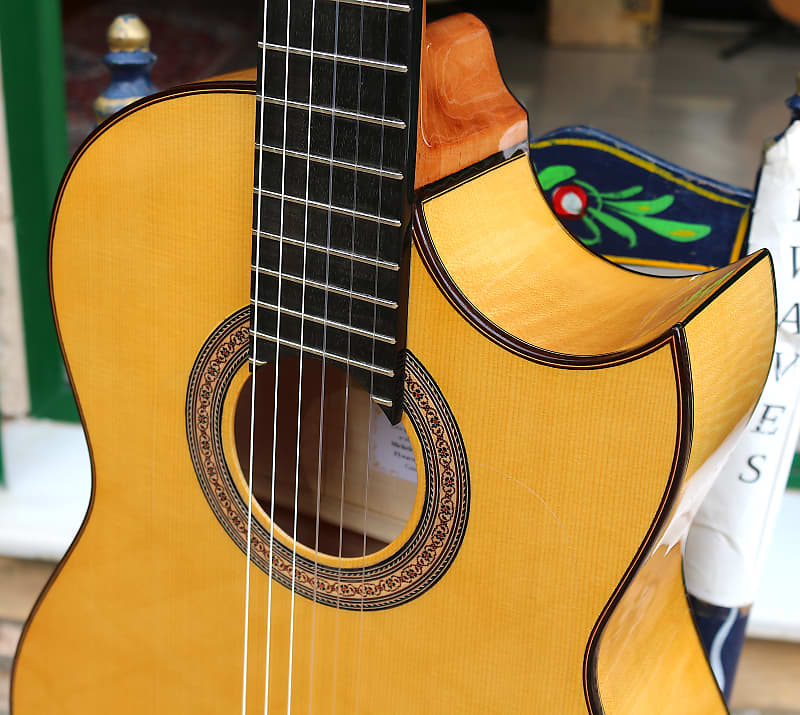 Juan Montes Rodriguez Flamenco guitar 2024 cutaway + hardcase | Reverb