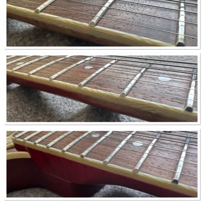 2022 Rufini Montefalco Aged Cherry Sunburst Nitro Stainless Steel Frets AAA Quilt Curly Maple Top AAA Birdseye Neck Duesenberg Vibrato MINT image 10