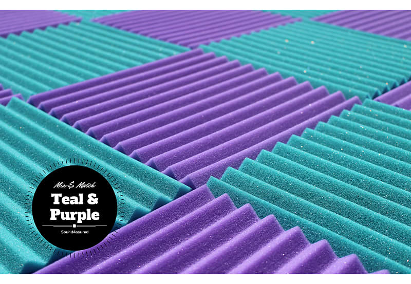 Six Inch Acoustic Foam Wedge Panels - 12x12x6 – SoundAssured
