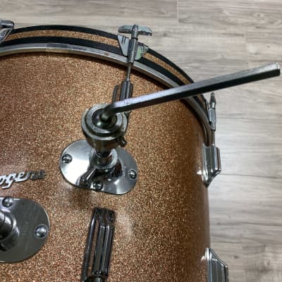 Rogers Headliner Outfit 20x14" / 14x14" / 12x8" Drumset 1960s Champagne Sparkle image 6