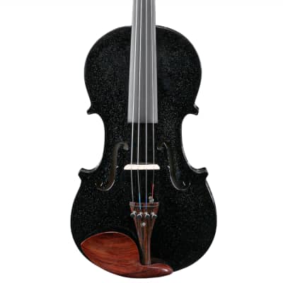 Glarry GV103 4/4 Spruce Panel Violin 2020s - Matte Black image 2