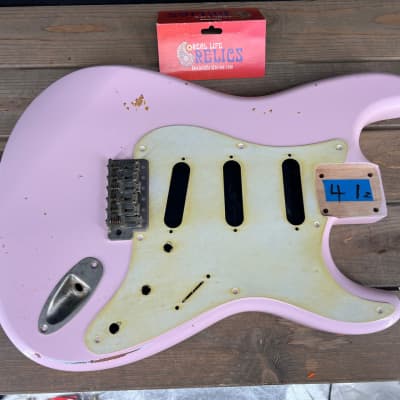 Real Life Relics Strat® Stratocaster® Body Aged Shell Pink #2 image 2