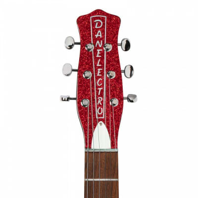 Danelectro '59M NOS Electric Guitar ~ Red Metal Flake image 5