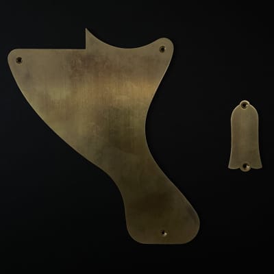 MADE-TO-ORDER - Les Paul Junior Pickguard Scratchplate Set for Gibson - Light Relic Gold Brass image 1