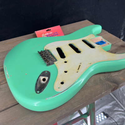 Real Life Relics Strat® Stratocaster® Body Aged Surf Green #2 image 7