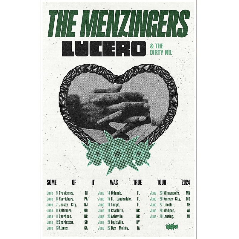 THE MENZINGERS | LUCERO Some Of It Was True Tour 2024 Ltd Ed | Reverb