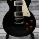 USED Epiphone Les Paul Standard - Black - Factory 2nd due to a small light spot on the face