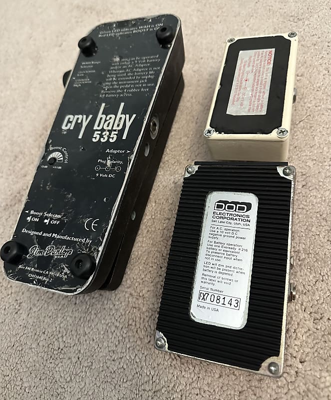 3 Pedals: '90s Dunlop BB535 Wah (Rev 2), '95 MXR Micro Amp 3 Pedals: '90s Dunlop BB535 Wah (Rev 2), '95 MXR Micro Amp