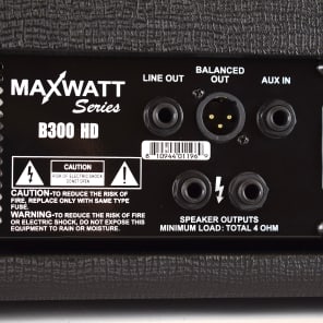 HIWATT B300H 300W Bass Head Solid State Maxwatt Series Brand New Boxed image 8